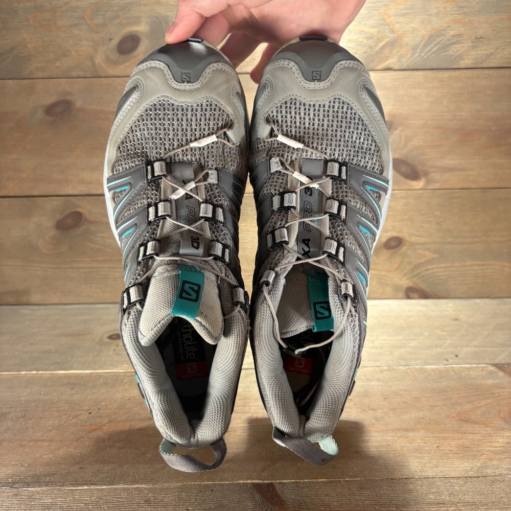 Salomon XA Pro 3D Womens size 8 shoes Gray Trail Running Hiking sneakers - Picture 6 of 9